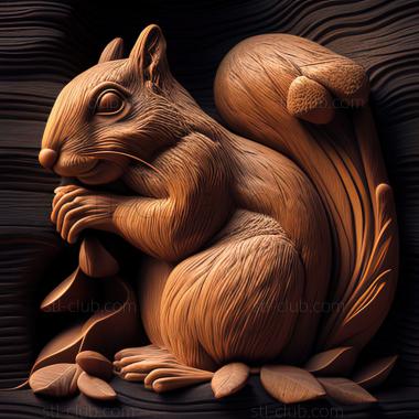 3D model st squirrel (STL)